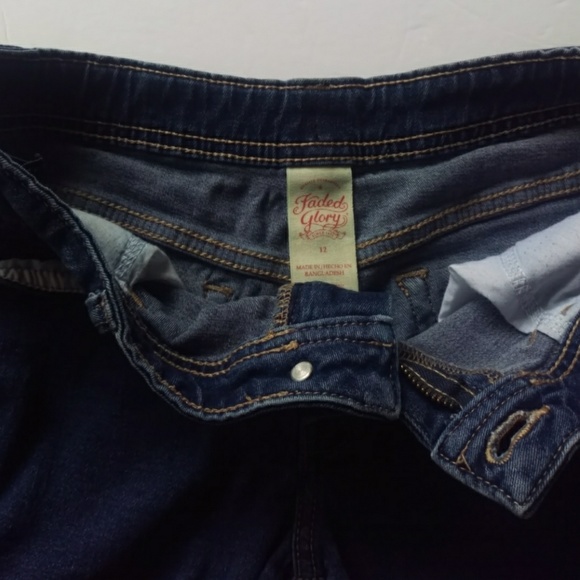 Faded glory girls  denim Jean shorts - Picture 3 of 8